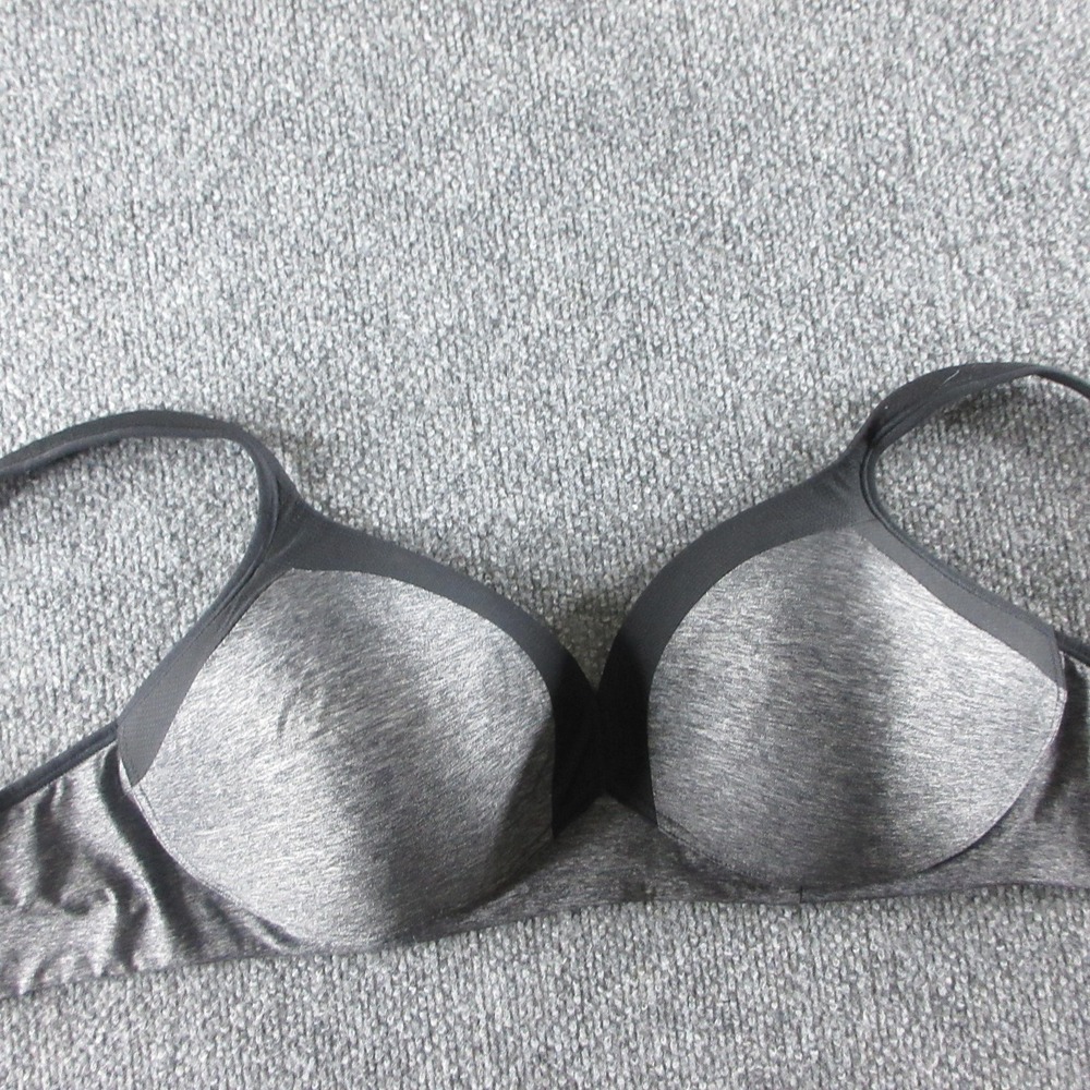 Olga T-Shirt Bra‎ Womens 38D Gray Lightly Lined Underwire Seamless Everyday